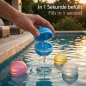 Preview: 6er Set wiederverwendbare Wasserbomben Wasserballons aus umweltfreundlichem Silikon - Perfekt für Garten-, Strand- und Poolspiele!